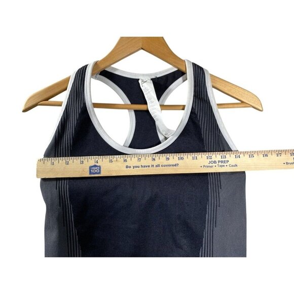 Fabletics Women's Workout Jumpsuit - Size M - Black & Gray - Racerback One-Piece - Picture 9 of 13